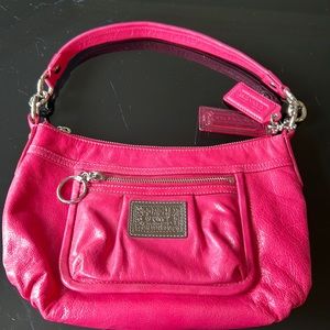 Authentic COACH POPPY Limited Edition  “Barbie” hot pink crossbody leather